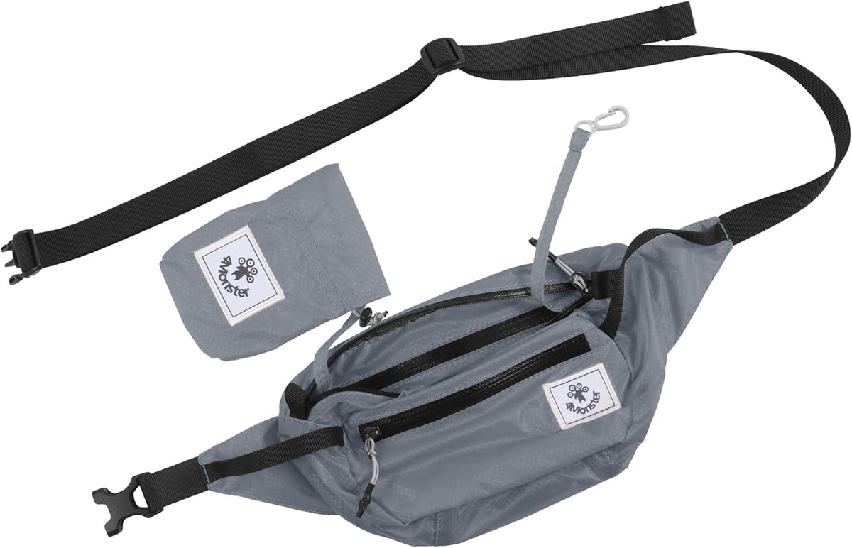 4Monster Hiking Waist Packs Portable,Water Resistant Fanny Bag with Adjustable Strap,Lightweight Crossbody Chest Bag Slim Bag