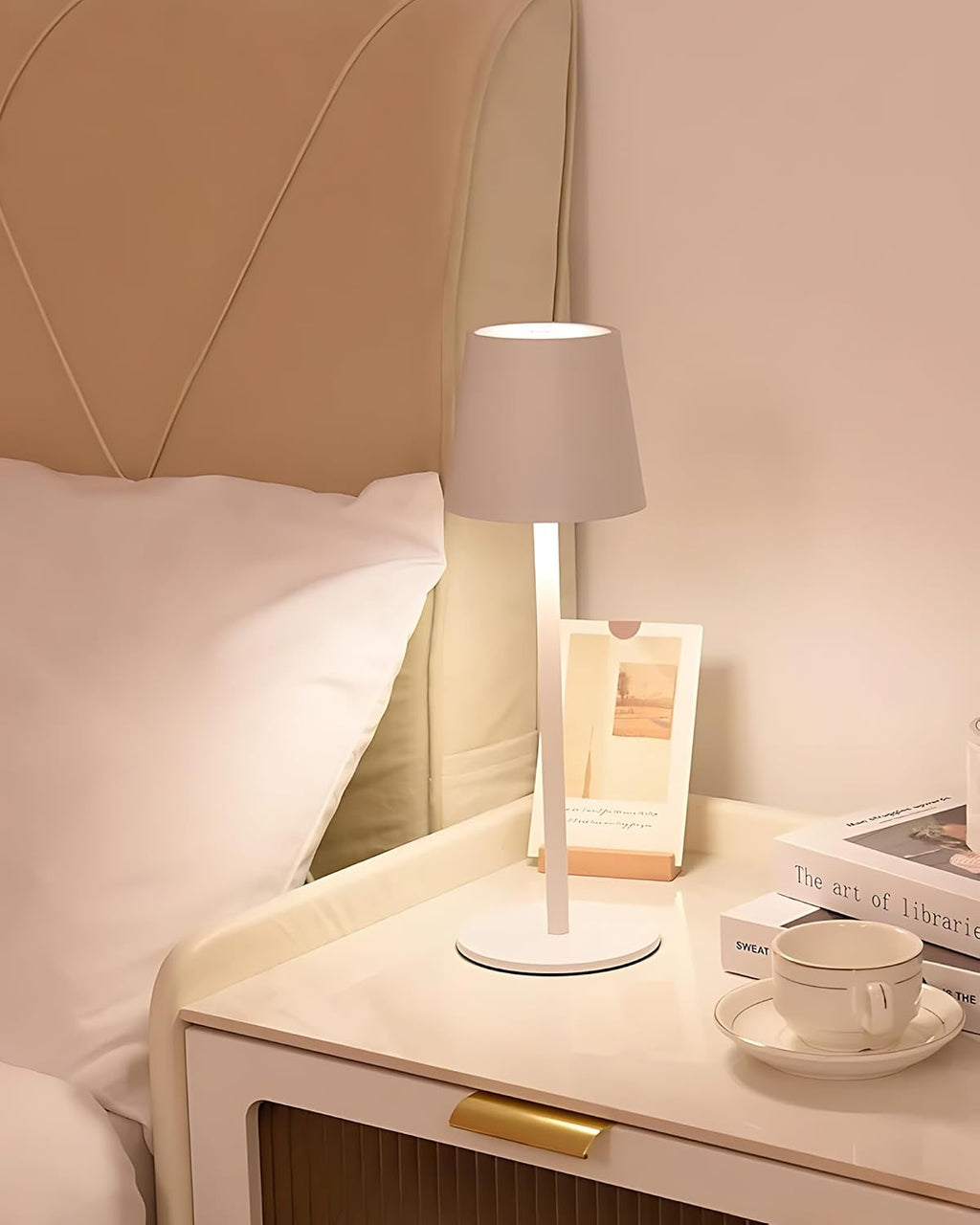 JACKYLED Cordless Table Lamps Rechargeable, 3 Height, 5000 Capacity