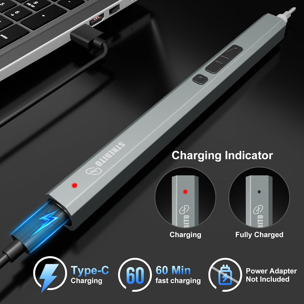 STREBITO Electric Screwdriver, 144-in-1 Precision Screwdriver Set