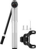 Julai Mini Bike Pump with Gauge, Portable Frame Pump, 300 PSI