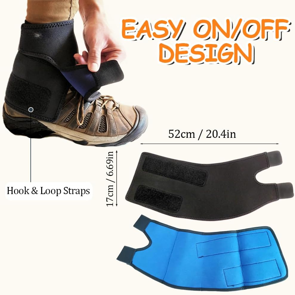 Adjustable Leg Gaiters, Waterproof Snow Boot Warmer Shoes Covers, Lightweight Comfortable Leg Protection for Outdoor Yard Work Hiking Mountain Climbing Hunting Skiing