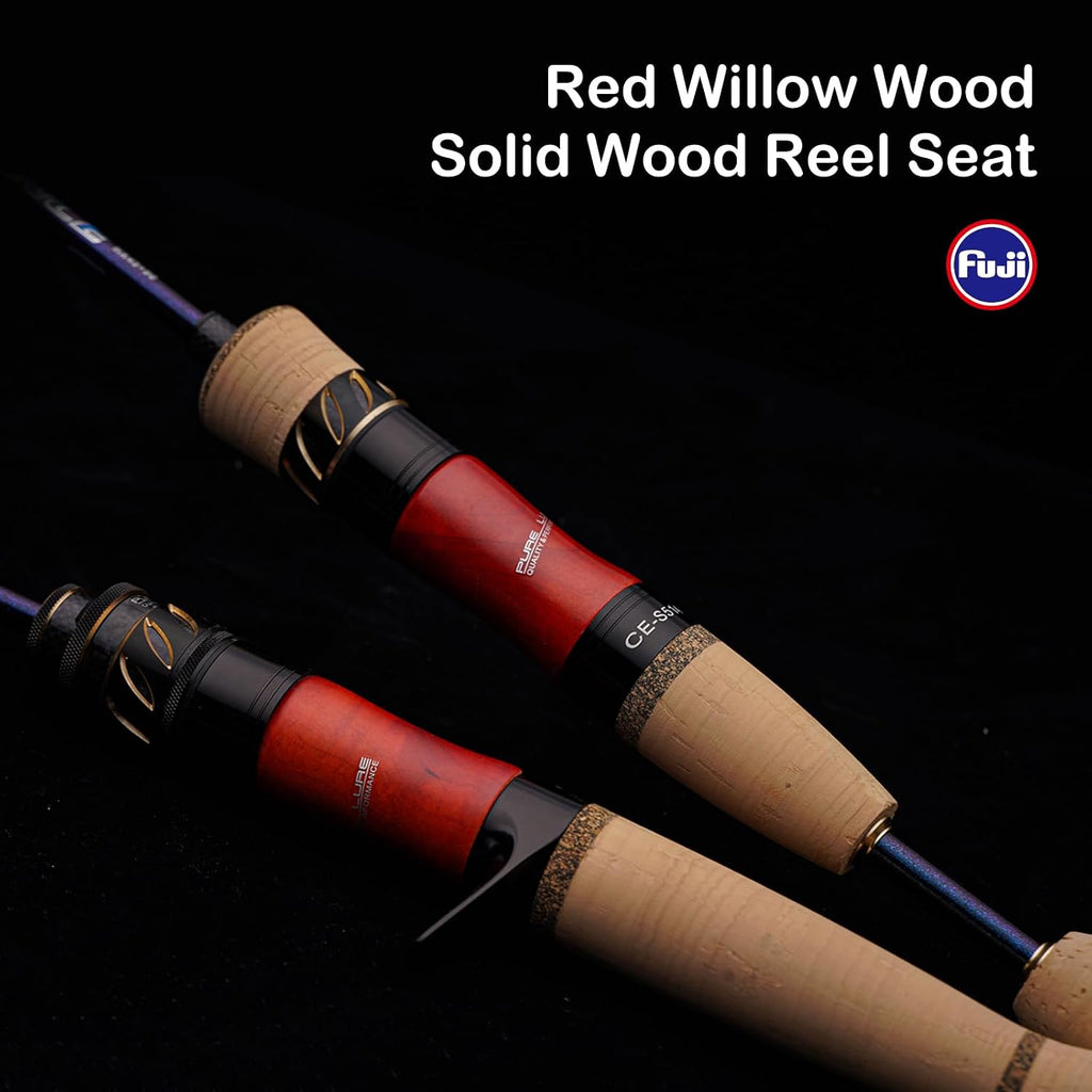 PURELURE Creek Dance Ultralight Travel Rod 2/3/4 Piece, 4'9''-6' BFS Rod
