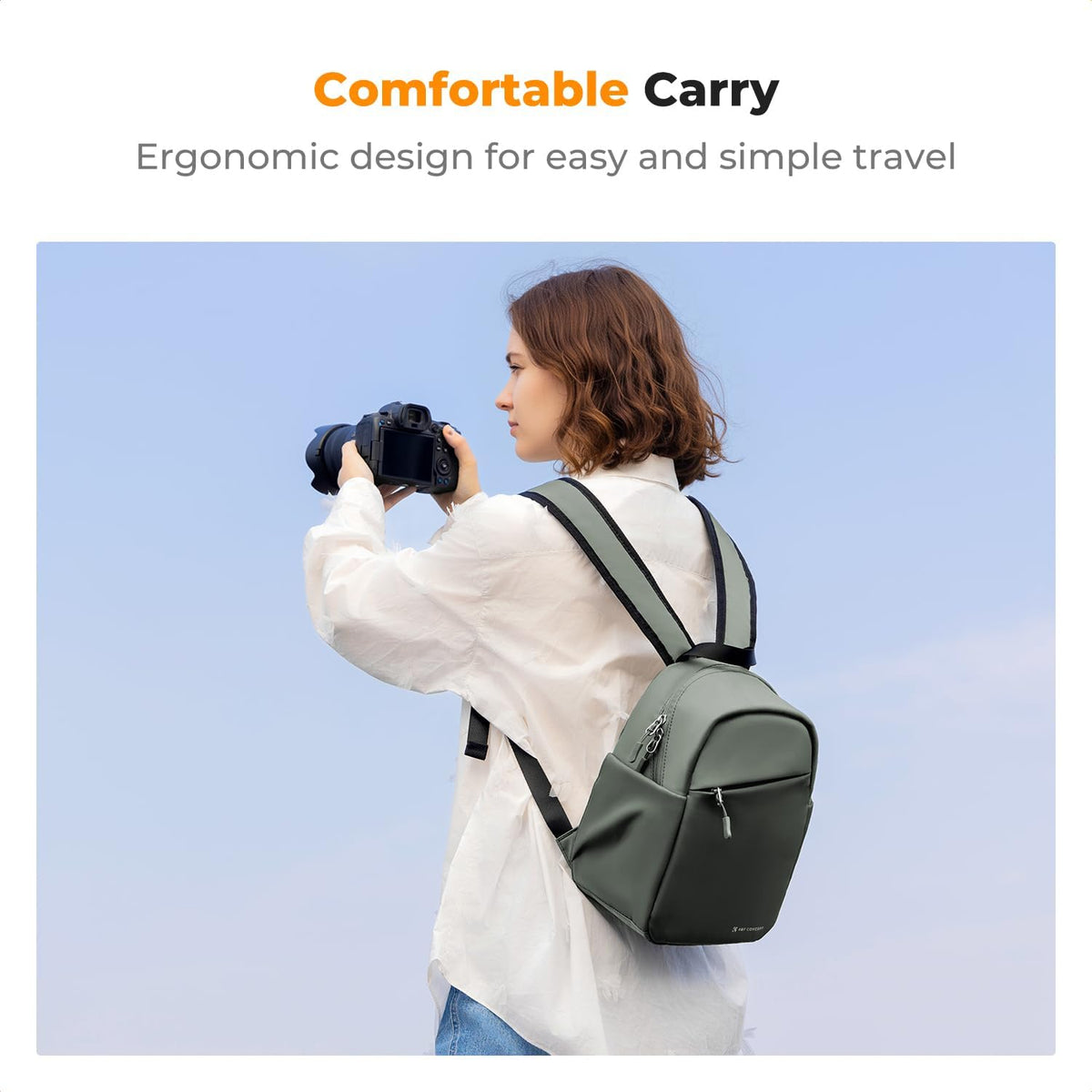 K&F CONCEPT Camera Backpack, Lightweight Compact Camera Bag 5L