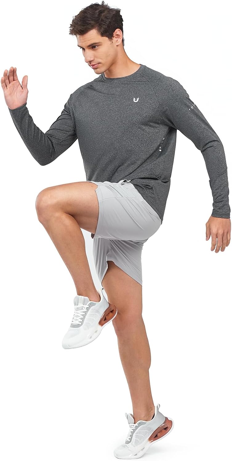 NORTHYARD Men's Sun Protection Shirts UPF 50+ Long Sleeve Running Workout
