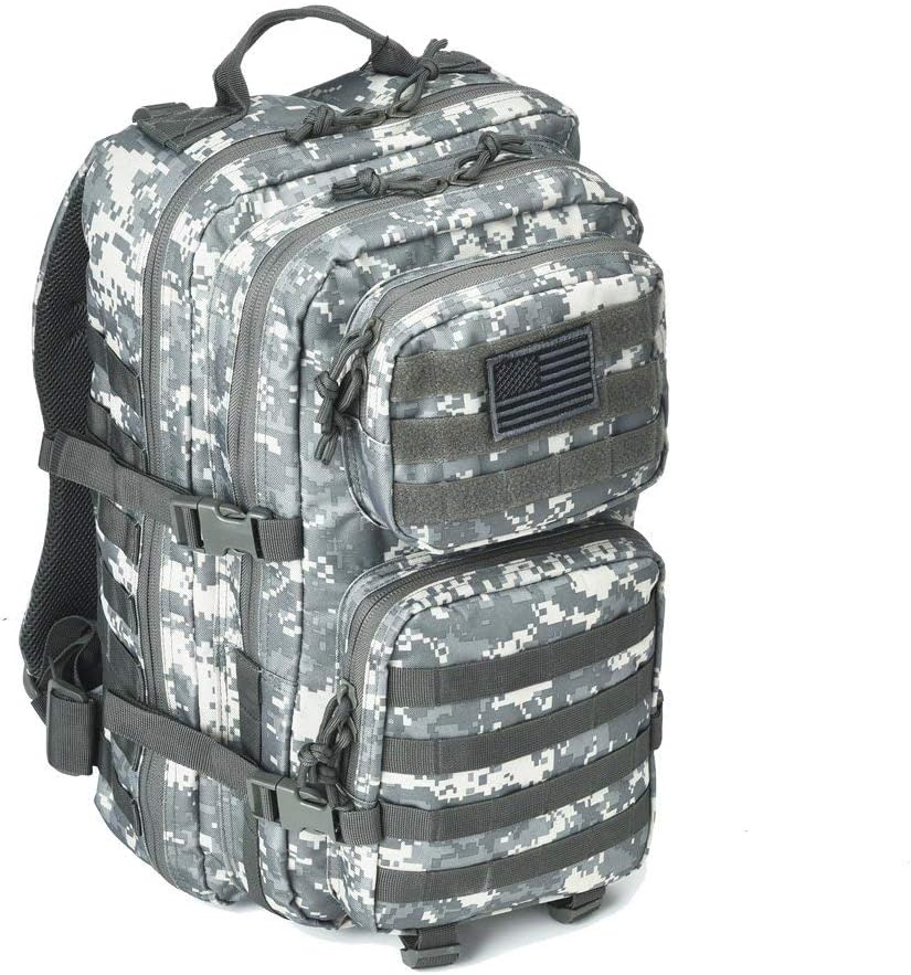 REEBOW GEAR Military Tactical Backpack Large Army 3 Day Assault Pack Molle Bag Backpacks (ACU Camo)