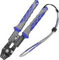 Booms Fishing Crimping Tool Kit: 10.6in Fishing Crimping Pliers with Side Wire Cutters - Up to 2.2mm Crimper, XW40