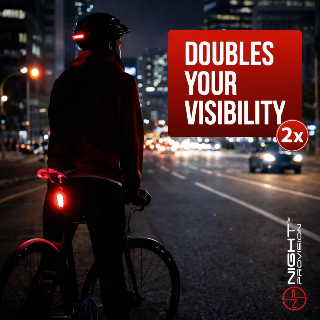 Bike Tail Light 2 Pack - Easy Bicycle Rear Light Installation - USB C Rechargeable Bike Lights for Night Riding - 18 Hour Max - Bicycle Brake Safety - 4 Modes LED (Luces para Bicicleta)