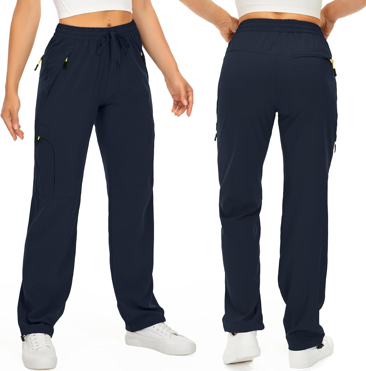 Toomett Women‘s Hiking Cargo Pants UPF 50 Quick Dry with Zipper Pockets