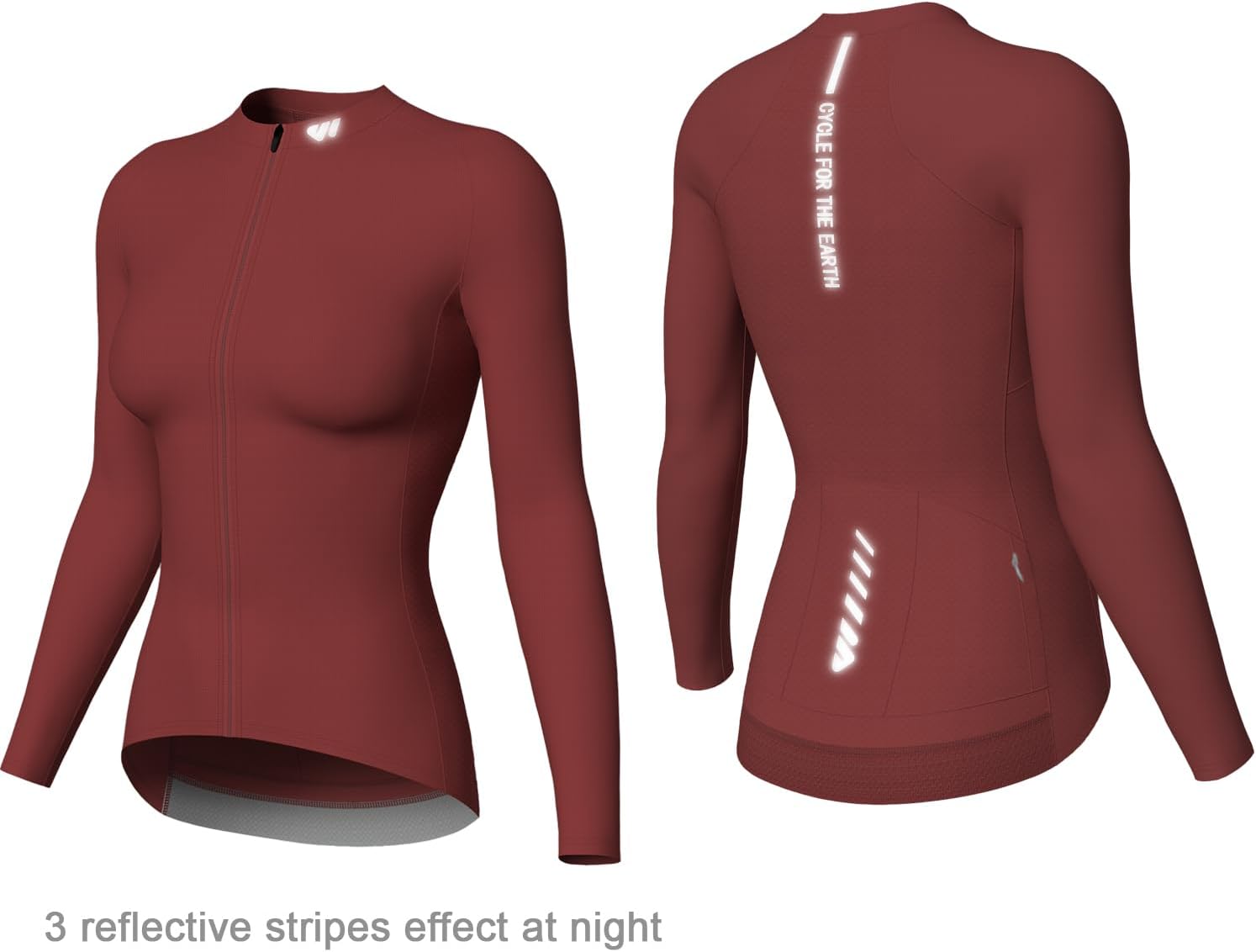 Wulibike Cycling Jersey Women Long Sleeve,Bike Shirts for Women Biking Tops Breathable Cycle Jerseys with 4 Pockets