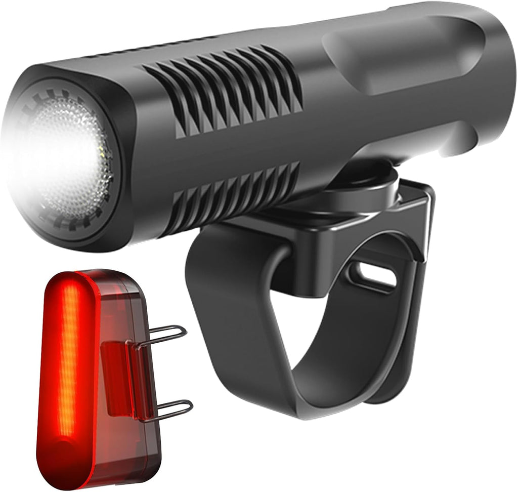 902LM Bike Lights Front and Back, USB-C Rechargeable Bicycle Light Set