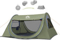 Night Cat Pop-up Camping Tent: 2 Person Tent Waterproof Instant Easy Setup Tunnel Tent