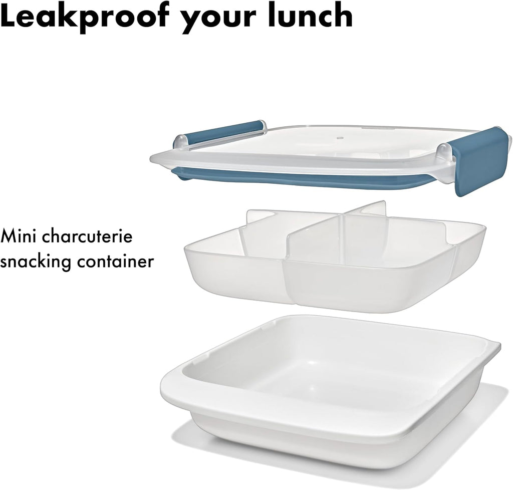 OXO Good Grips Prep & Go Slim Container with Removable Divider - Ocean Blue