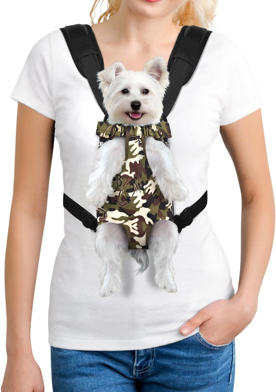 YUDODO Pet Dog Carrier Backpack Adjustable Front Carrier for Small Dog Cat