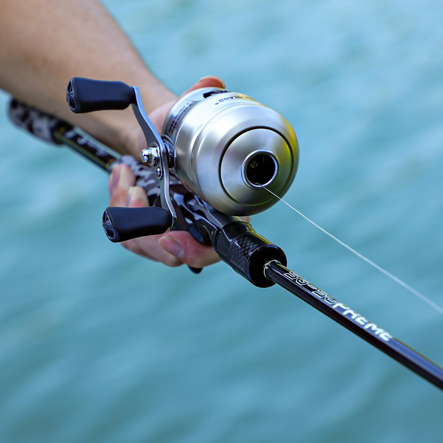 Sougayilang Spincast Reel and Fishing Rod Combo, 5-Foot 9-Inch Durable Carbon Rod, Quickset Anti-Reverse Fishing Reel with Mono Line