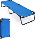GYMAX Folding Camping Cot, Portable Ultralight Compact Sleeping Cot Bed for Adults with Oxford Fabric, for Outdoor Travel Backpacking Hiking Patio Home Office, 330LBS