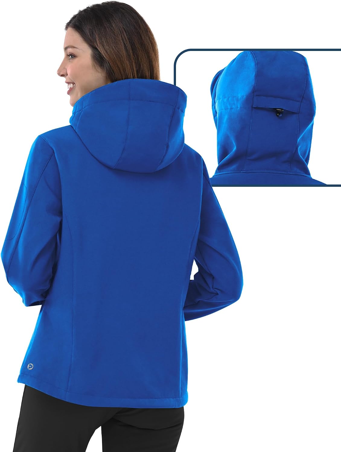 Outdoor Ventures Women's Softshell Jacket Fleece Lined Waterproof Rain Coat