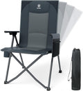EVER ADVANCED Reclining Camping Chairs for Adult Supports 350lbs Grey