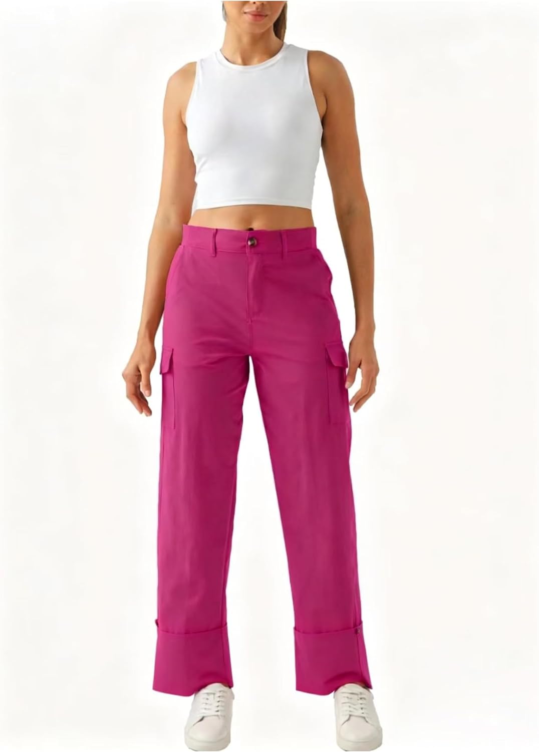 Women's Lightweight Hiking Work Cargo Pants with 5 Pockets Outdoor