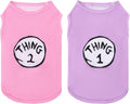CuteBone Dog Shirts 2-Pack Soft Pet Clothes Breathable Summer Vest for Small Puppy and Stretchy Cat Apparel