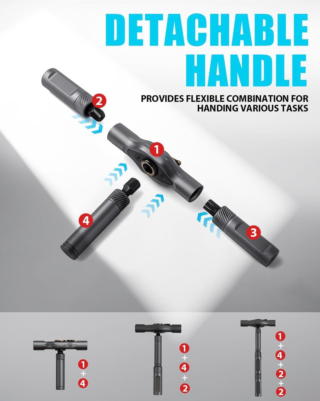 VMAN Ratchet Screwdriver Set, magnetic Screwdriver sets, S2 Steel Bits, DIY Combination Flexible Shaft, Suitable for Furniture Assembly, Precision Electrical Appliance Repair, Bicycle Tools