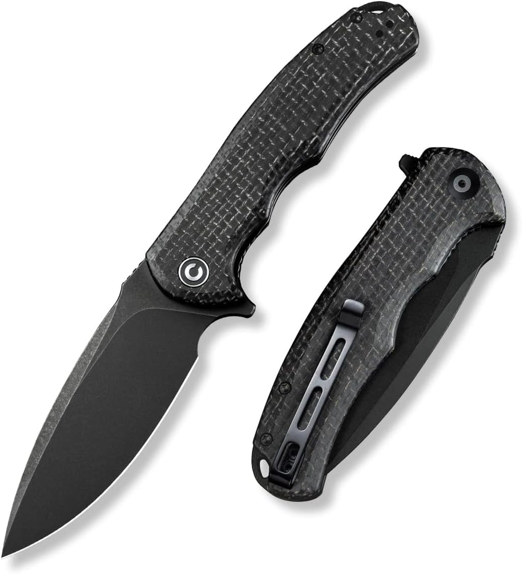CIVIVI Praxis Folding Pocket Knife, 3.75" Blade Micarta Handle C803G
