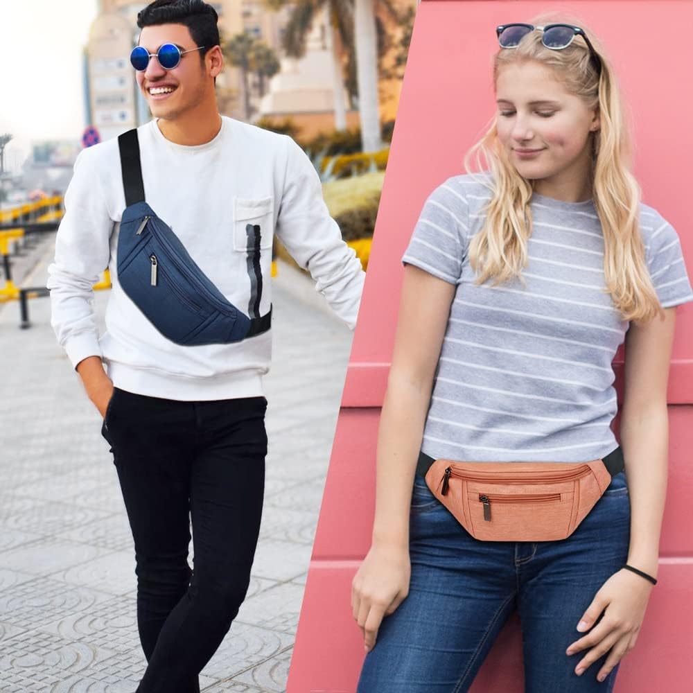 AIKENDO Fanny Pack for Men Women, Crossbody Waist Bag Pack Phone Bag