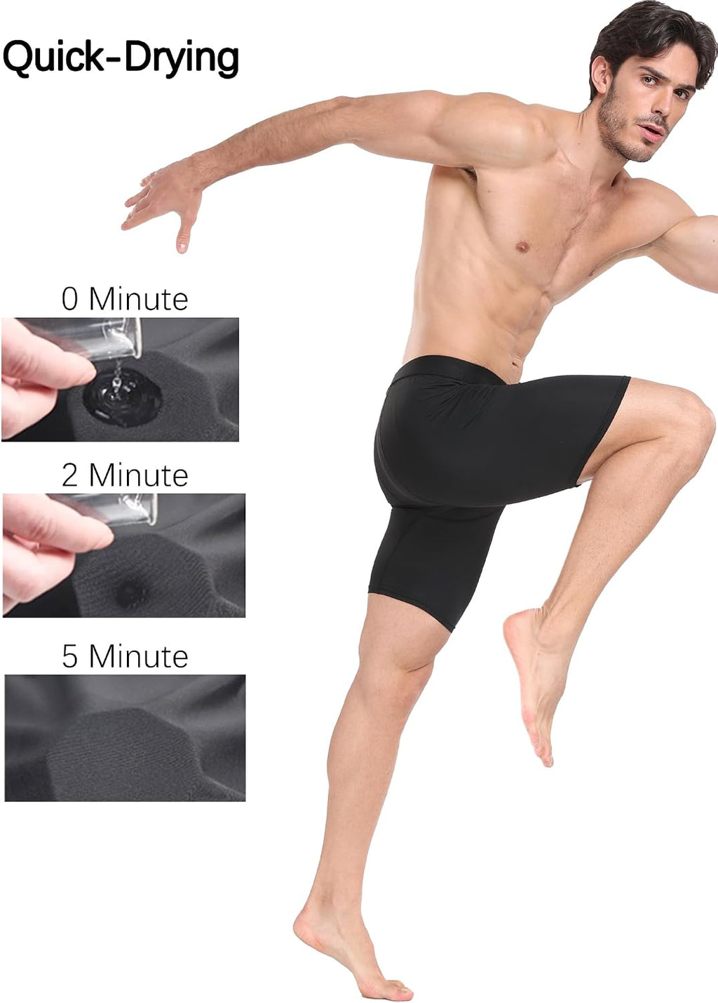 HovSiyla Compression Shorts Men Performance Sports Workout Athletic Running Underwear Shorts Spandex
