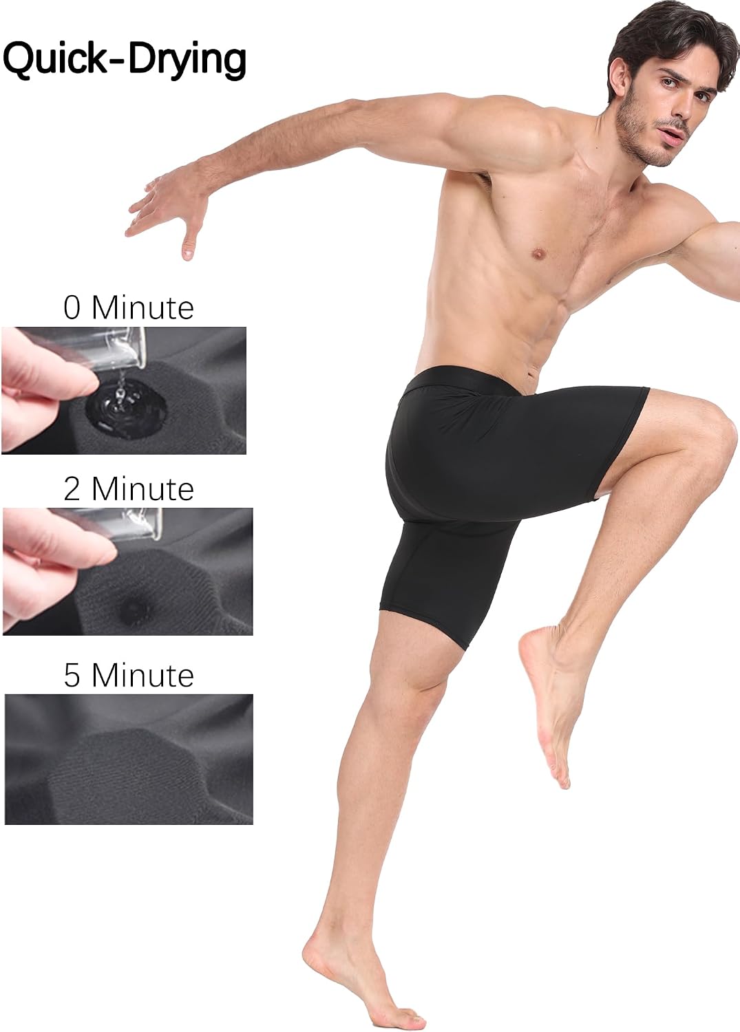 HovSiyla Compression Shorts Men Performance Sports Workout Athletic Running Underwear Shorts Spandex