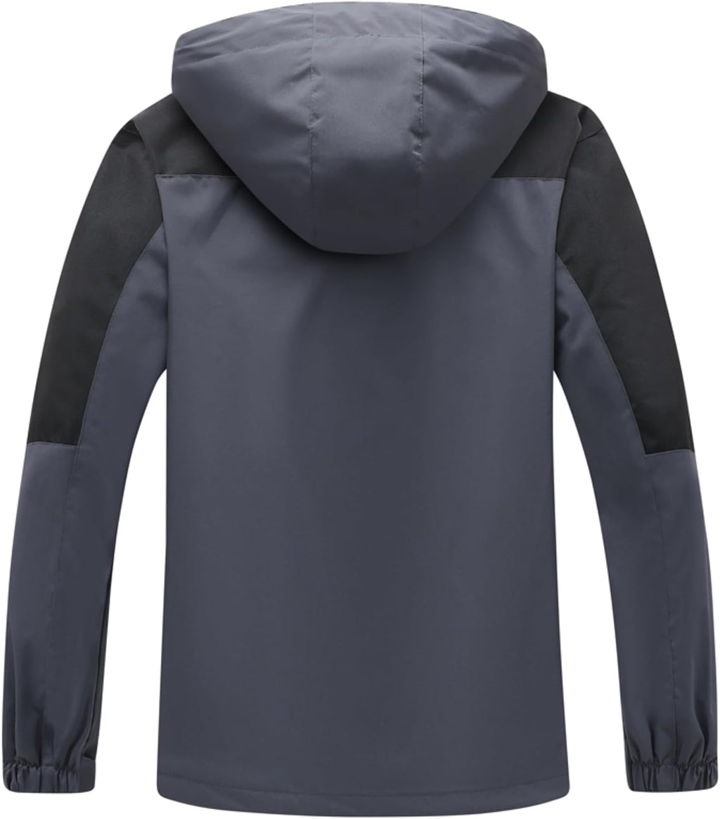 GIISAM Rain Jacket for Men, Mens Waterproof Raincoat Lightweight Rain Jackets Outdoor Rain Coat Windbreaker with Hood