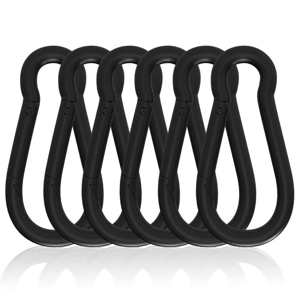 Carabiner Clips, 5.5IN Heavy Duty Spring Snap Hook, 6PCS