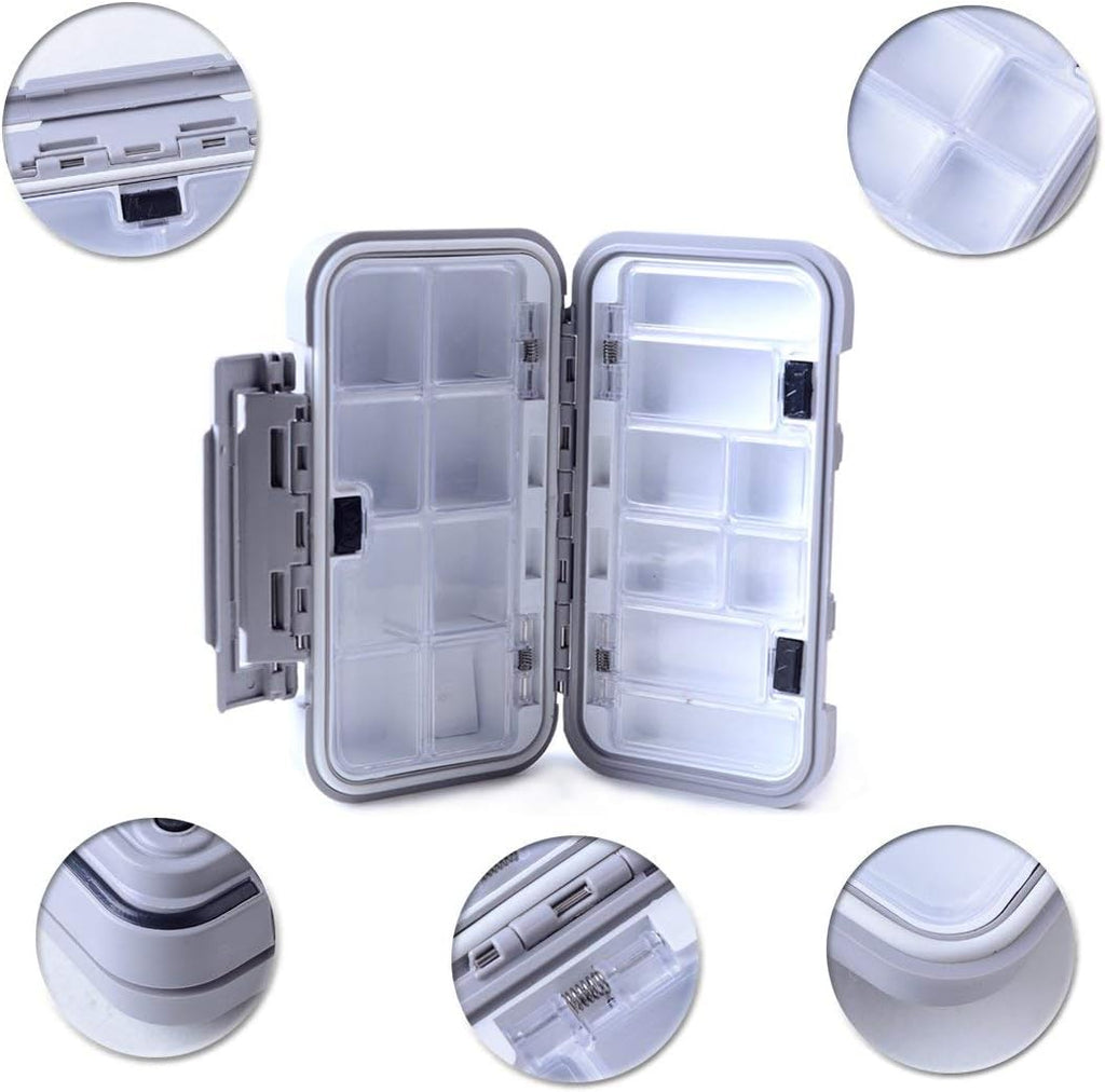 Fishing Lure Boxes, Waterproof Portable Tackle Box Organizer With Storing Tackle Set Plastic Storage - Mini Utility Lures Fishing Box, Small Organizer Box