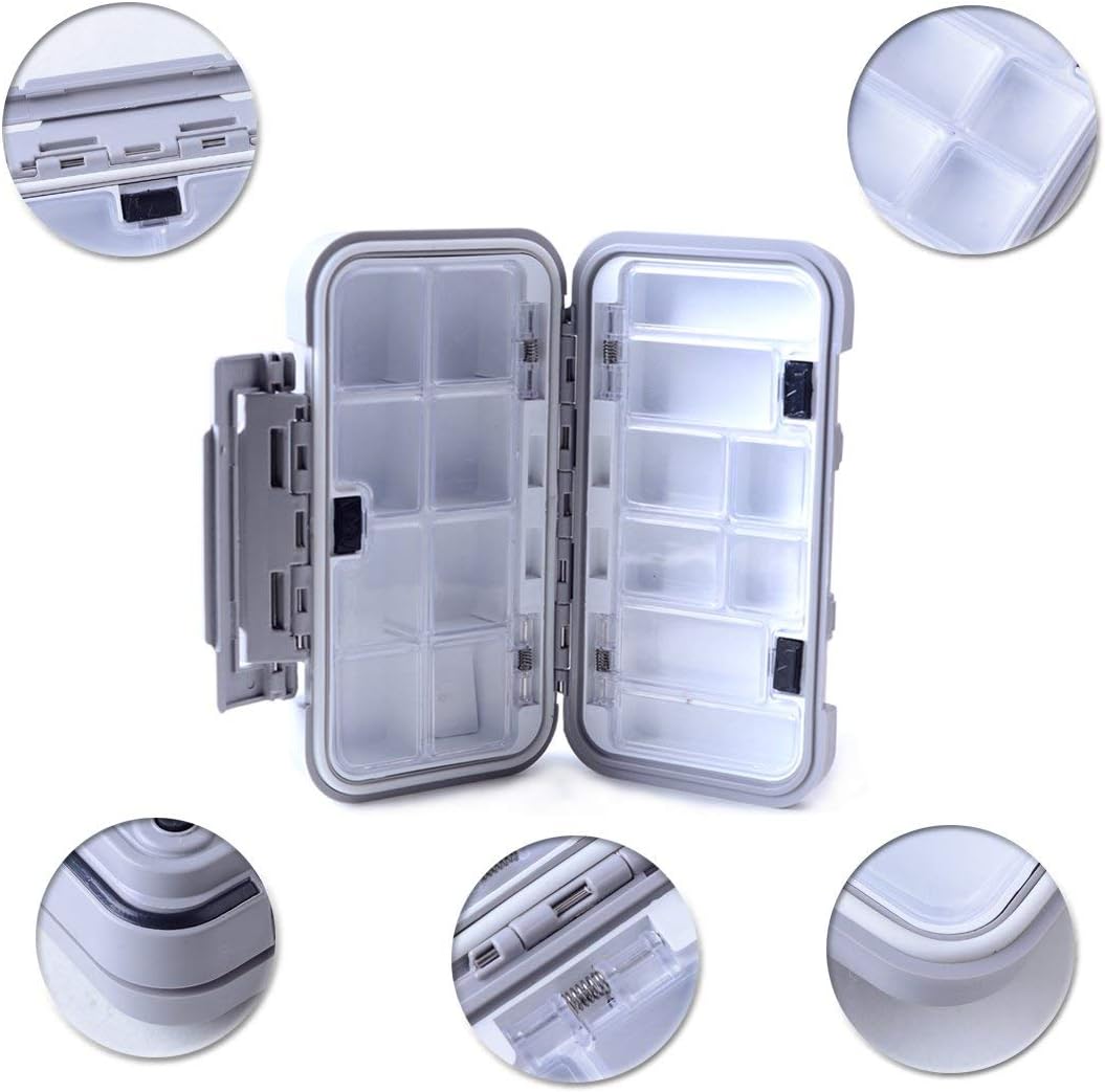 Fishing Lure Boxes, Waterproof Portable Tackle Box Organizer With Storing Tackle Set Plastic Storage - Mini Utility Lures Fishing Box, Small Organizer Box