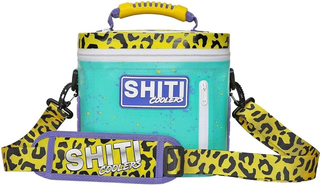 SHITI Coolers Cooler for Camping, Travel, Beach, Soft Lunch Box for Food, Drinks & Ice, Portable, Waterproof 24 Hr Insulated Bag with Shoulder Straps, Customizable
