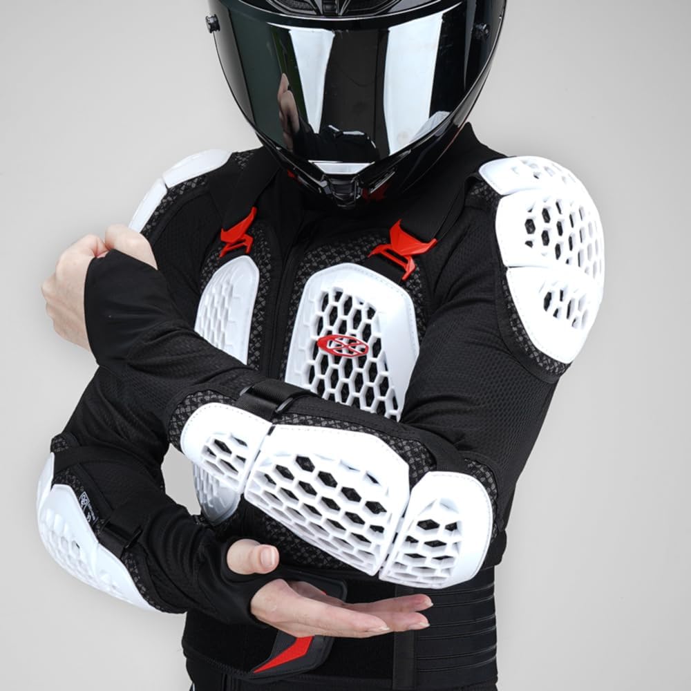Motorcycle Armor Men with Chest Back Protection Gear,Motocross Jacket