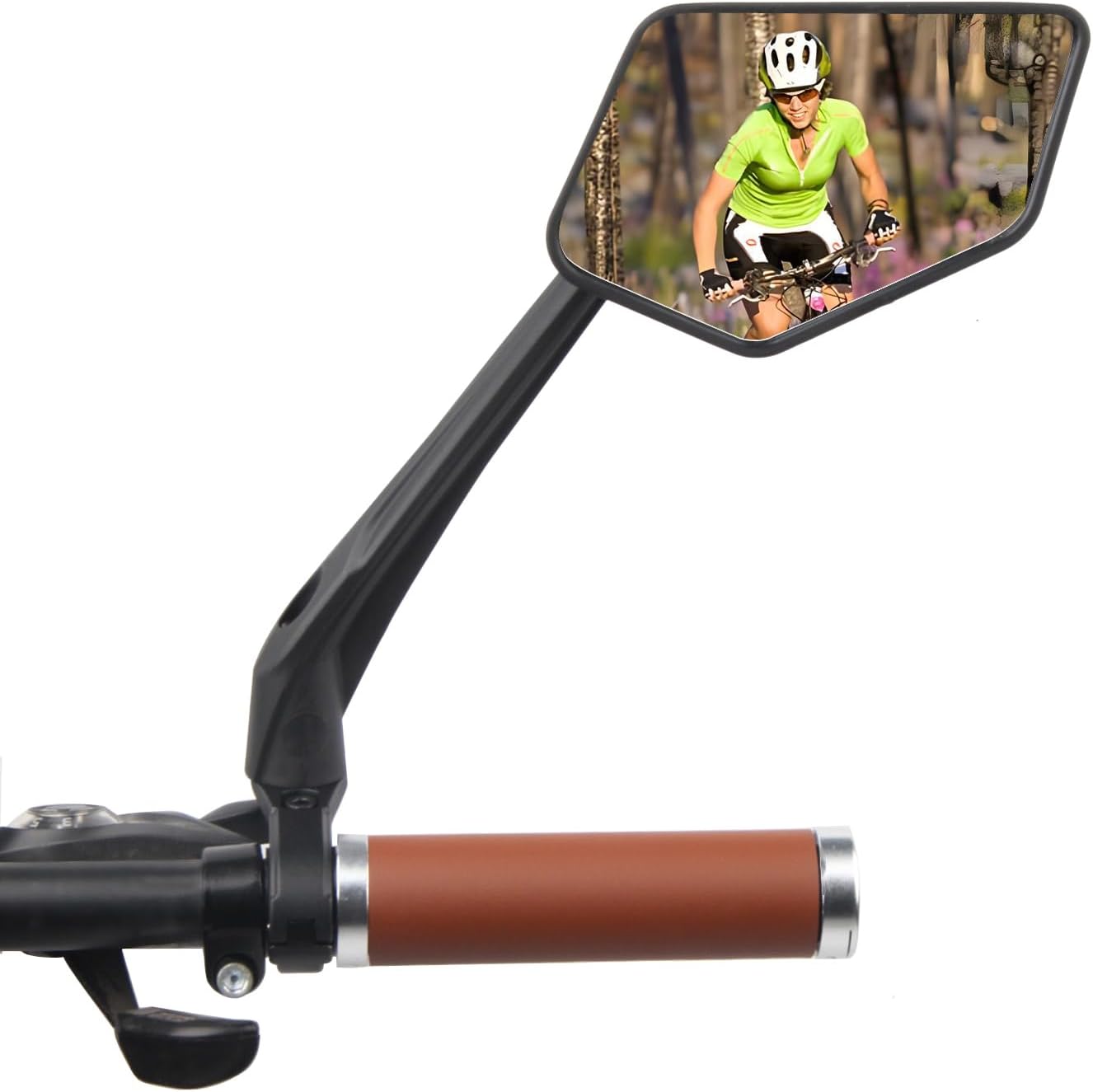 DRCKHROS Bike Mirror Handlebar Mount E-bikes Bicycle Mirrors, Anti-Shake 360° Rotatable High-Definition Shockproof Explosion-Proof Wide-angle Rear View Convex Mirror for bike bicycle ebike