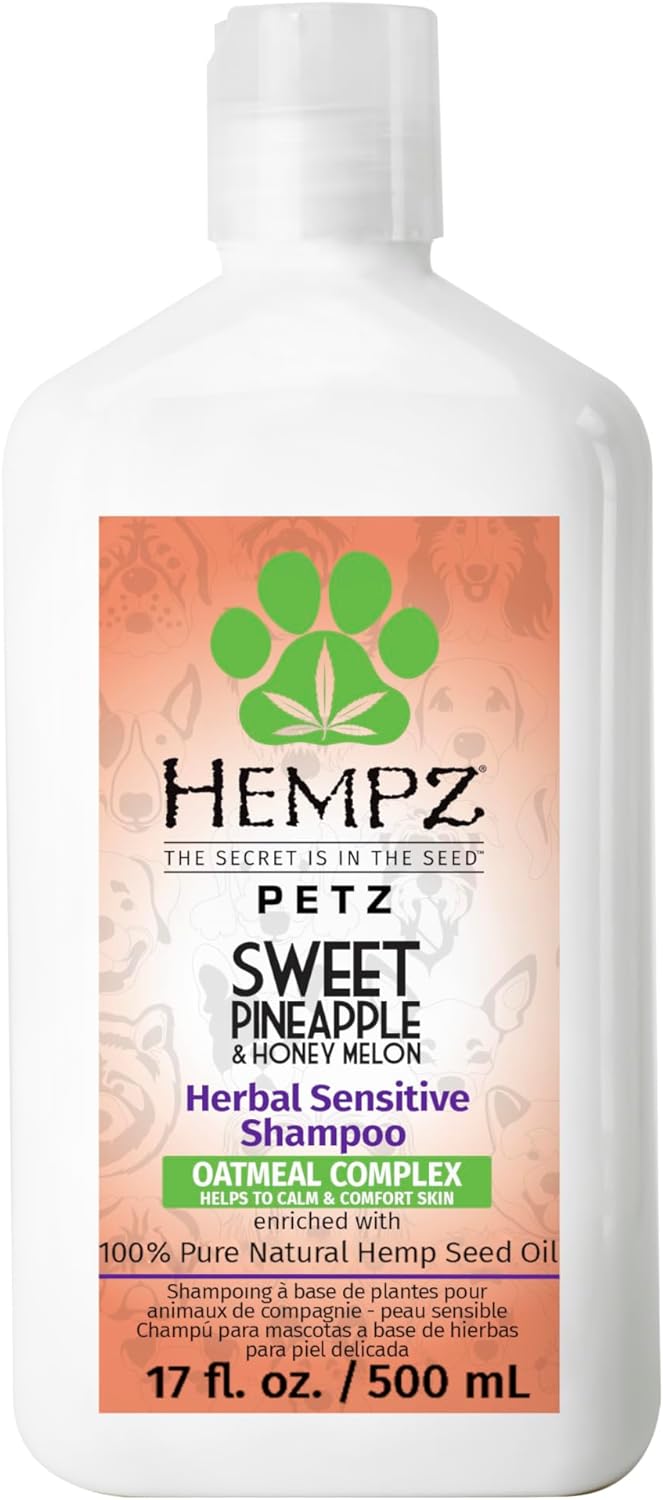 Hempz New Pet Shampoo, Scent, Tropical Pineapple Coconut, 17 oz.
