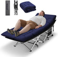 HABUTWAY Camping Cots for Adults, 600lbs Capacity, Folding Camping Cot with Mattress, Sleeping Cots for Adults with Carry Bags for Travel,Beach,Patio,Home Office,Nap Time