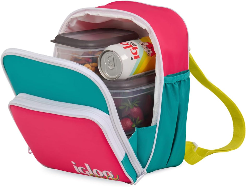 Igloo Retro 12-Can Mini Convertible Backpack Cooler, Jade