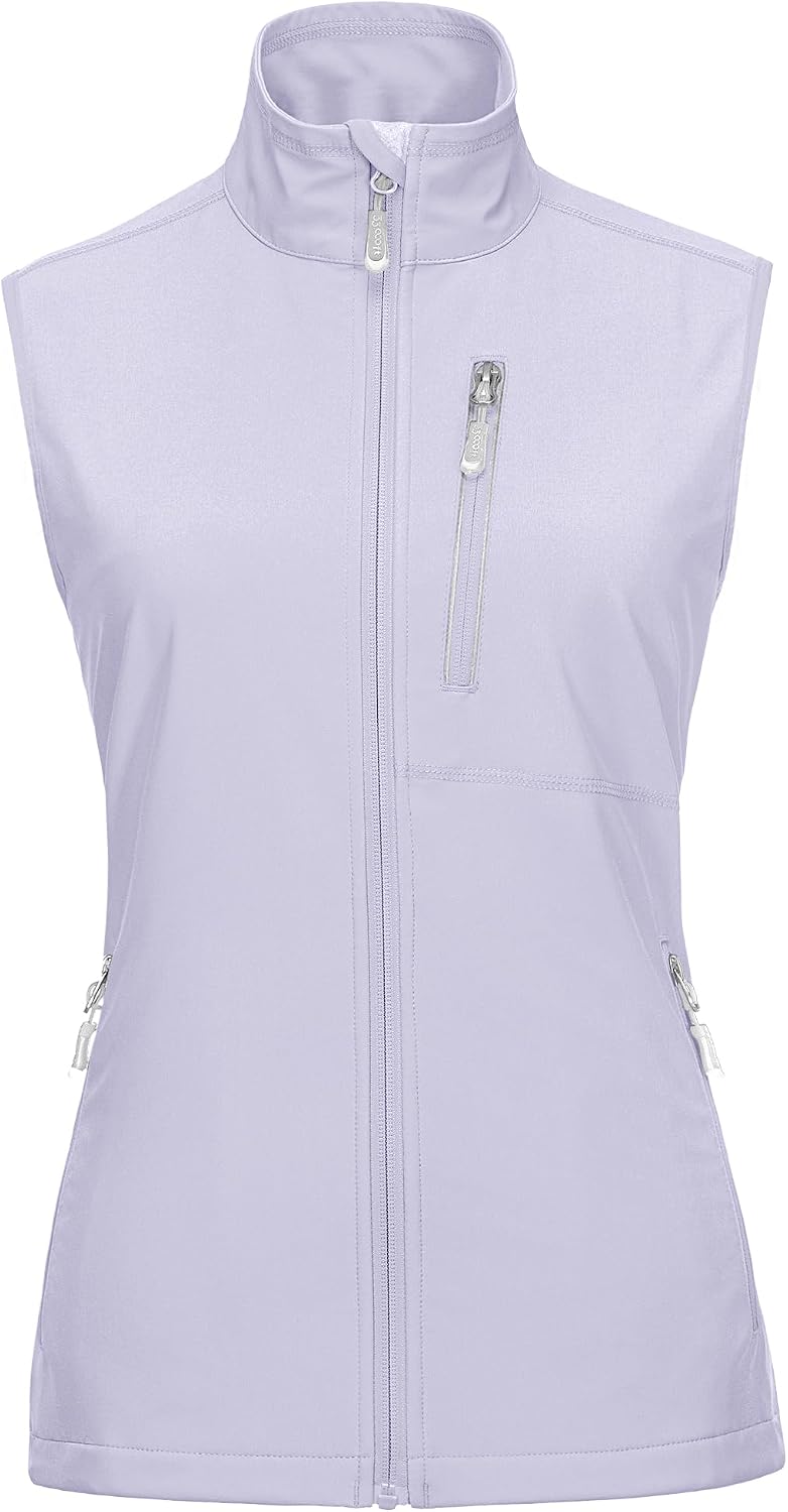 33,000ft Women's Lightweight Running Vest with 6 Pockets for Travel Golf