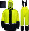 RainRider Waterproof Breathable Suits for Men - Durable Oxford Rain Jacket Coat With Pants