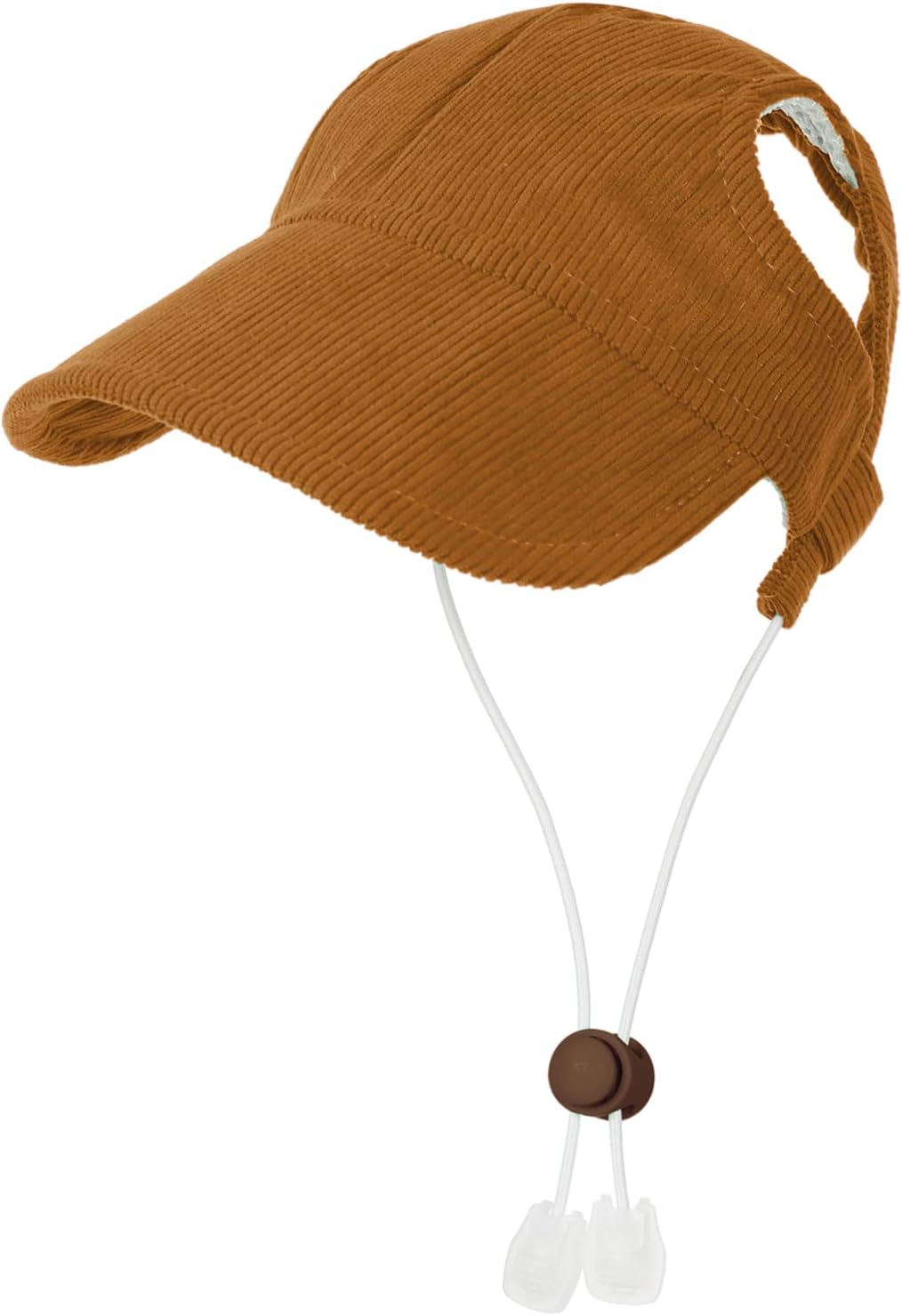 Pet Dog Baseball Cap, Cat Hat, Cat Dog Sun Cap with Ear Holes, Adjustable Puppy Outdoor Sun Hat (Khaki, Medium)