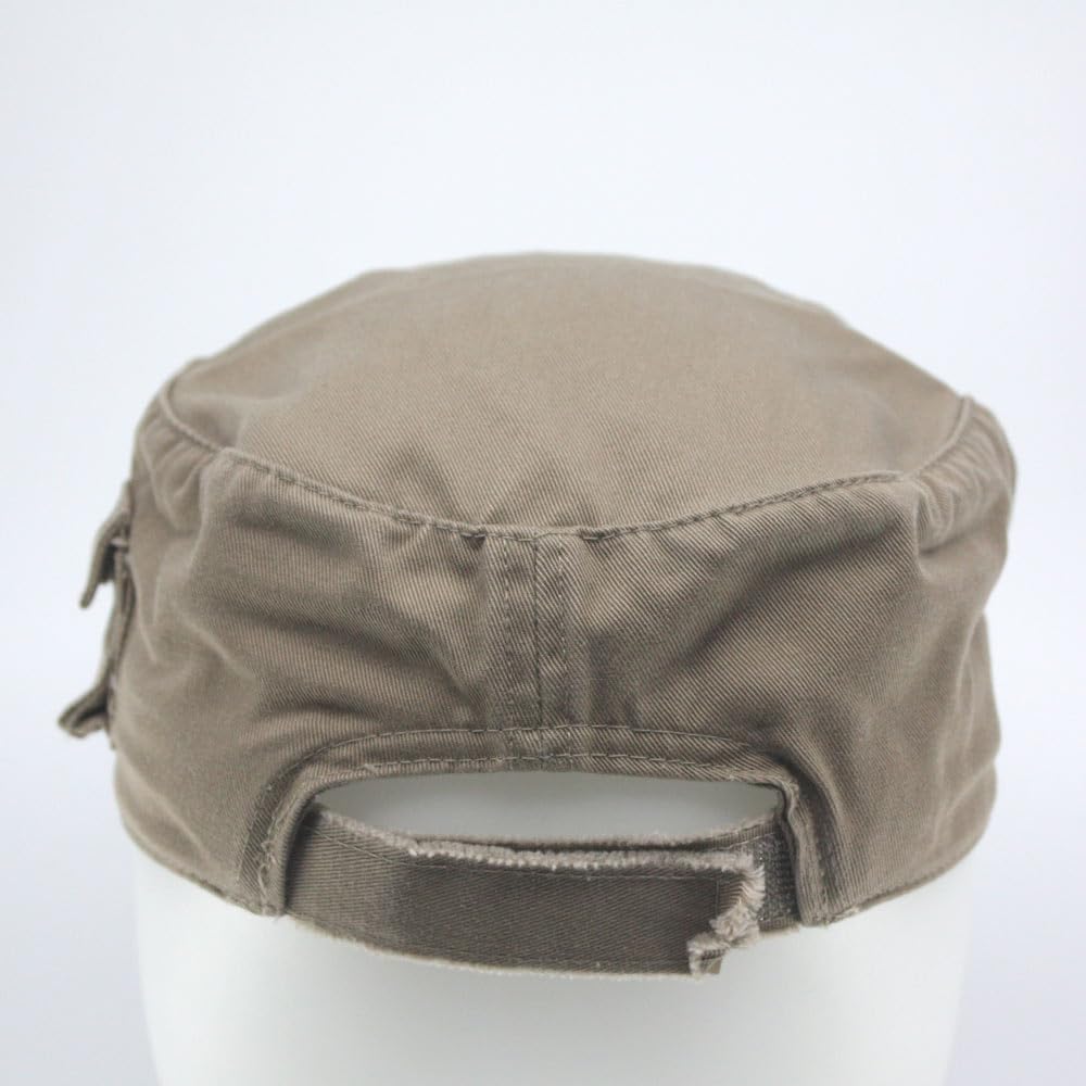 The Vintage Year Washed Cotton Distressed Cadet Hat - Tactical Military Baseball Cap for Men & Women, Outdoor Casual Wear