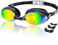 Aegend Flat Lens Swim Goggles, Anti-Fog Swimming Goggles, No Leak Anti-UV Pool Goggles for Adult Men Women Youth