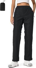 UIQUR Womens Rain Pants Waterproof Lightweight Packable Pants