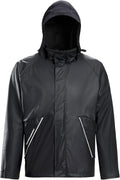 Town Field Waterproof Heavy Duty Jacket Mens Womens Rubber Rain Coat Fishing Hoodie Fou Weather Gear Pvc Raincoat