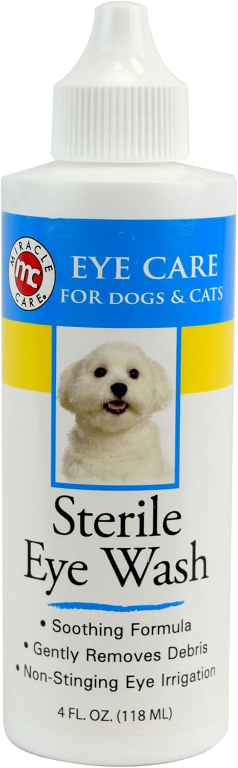 Miracle Care Eye Wash Pads for Dogs and Cats, 90 Pre-Soaked Wipes