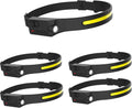 LED Rechargeable Headlamp 350 Lumen Bright Head Lamp Headlight 5 Pack