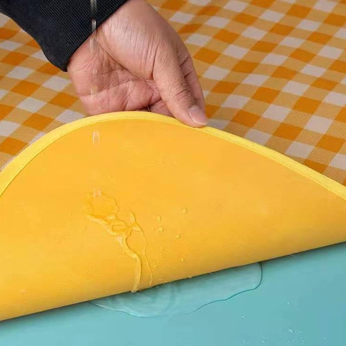 Extra Large Picnic Blanket Beach Blankets, 80''x80'' Picnic Mat Waterproof Sand Proof Foldable Portable for Outdoor Camping Hiking Travel Grass Park Music Festival Lawn Mats (yellow, 80x80 inch)