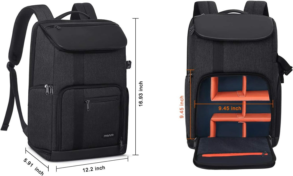 MOSISO Camera Backpack, Large Photography Camera Bag Case, Space Gray