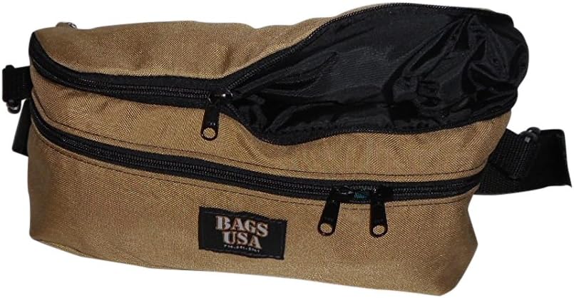 BAGS USA Backpack/Fanny Pack Convertible.top Portion Folds Inside,2-in-1 Expandable Waist Backpack